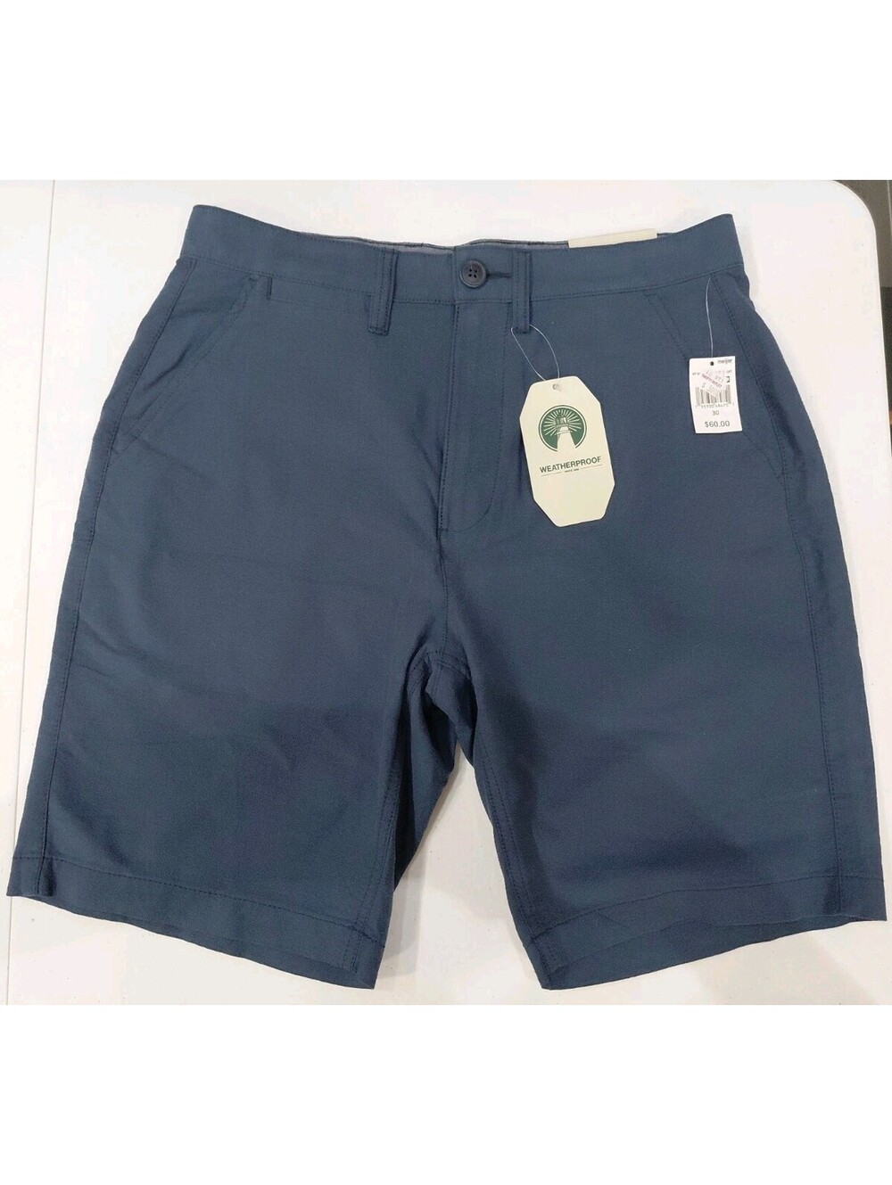 Weatherproof Blue Shorts W30 9" Inseam